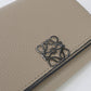 LOEWE Anagram Calfskin Tri-fold Compact Wallet - Beige