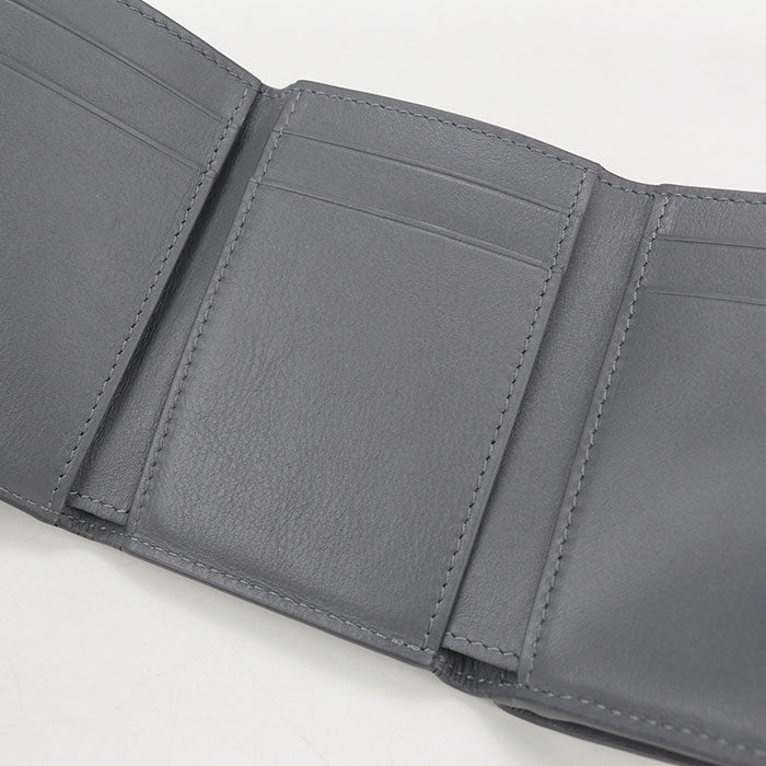 LOEWE Anagram Calfskin Tri-fold Compact Wallet - Grey