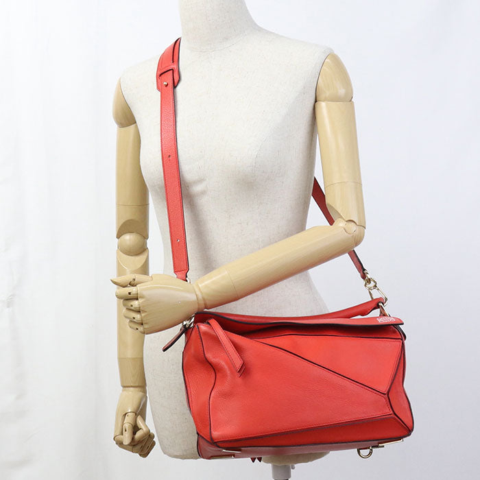 LOEWE パズルバック　２wayバック-レッド