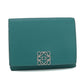 LOEWE Anagram Trifold Wallet in Calfskin - Green