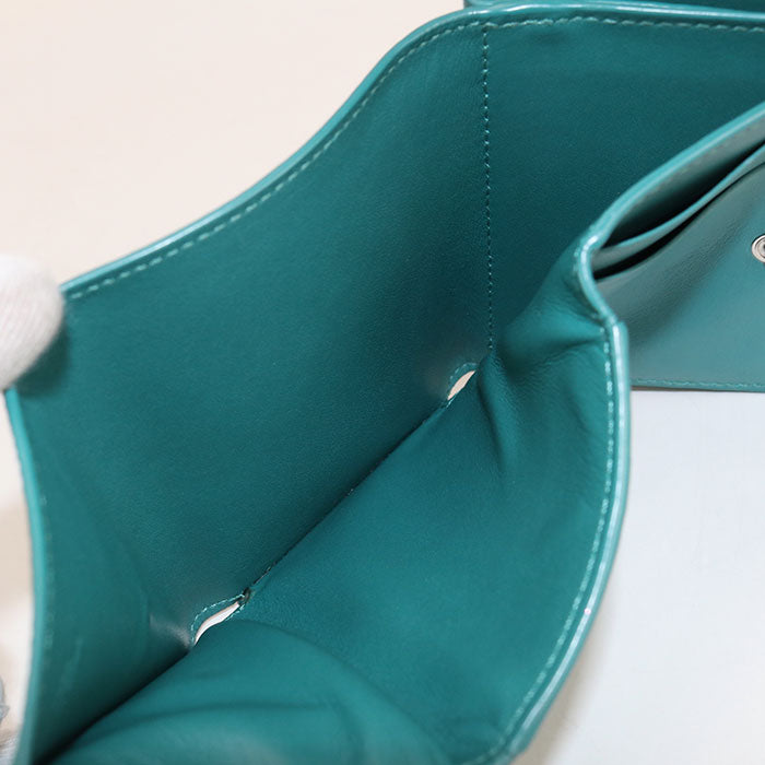 LOEWE Anagram Trifold Wallet in Calfskin - Green