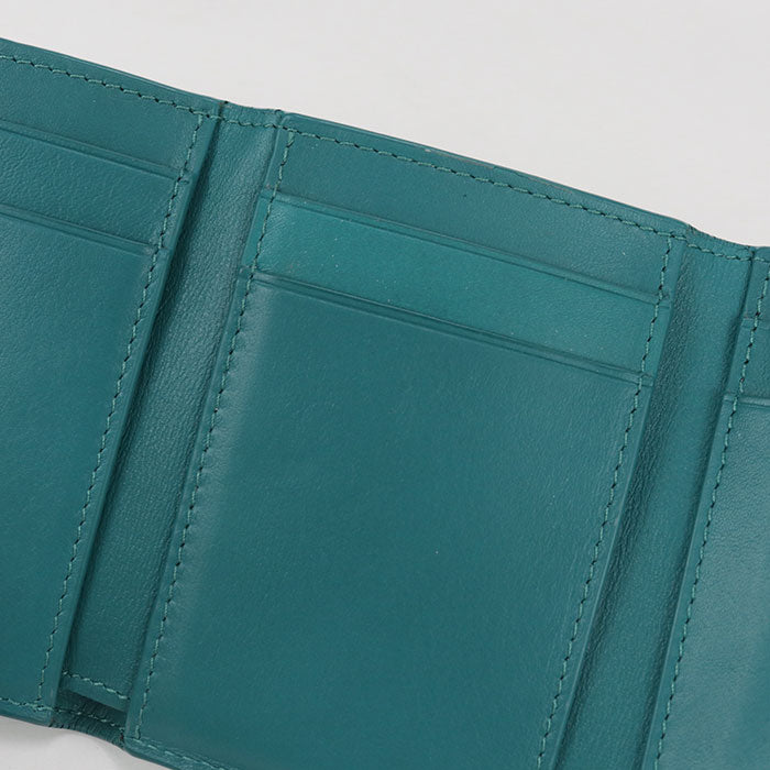 LOEWE Anagram Trifold Wallet in Calfskin - Green