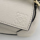 LOEWE Mini Puzzle Bag Calfskin Handbag/Shoulder Bag - White