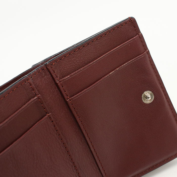 LOEWE Anagram Trifold Wallet in Calfskin - Wine Red