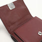 LOEWE Anagram Trifold Wallet in Calfskin - Wine Red