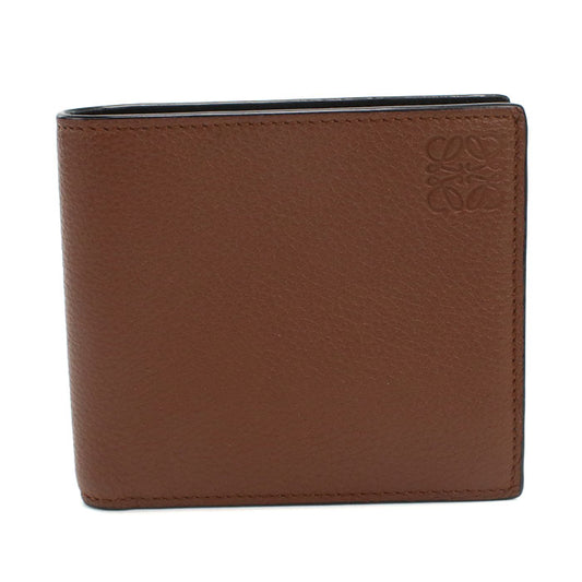 LOEWE Anagram Calfskin Bi-fold Compact Wallet - Brown