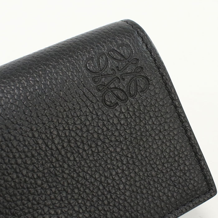 LOEWE Anagram Business Card Holder Calfskin Card Case - Black