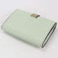 LOEWE Vertical Wallet Small Calfskin Tri-fold Compact Wallet - Green