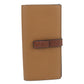 LOEWE Vertical Wallet Large Grained Calfskin Bifold Long Wallet - Brown
