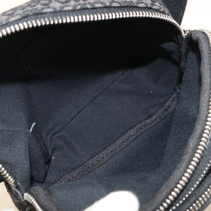 LOEWE Anagram Mini Camera Bag Jacquard Shoulder Bag - Black