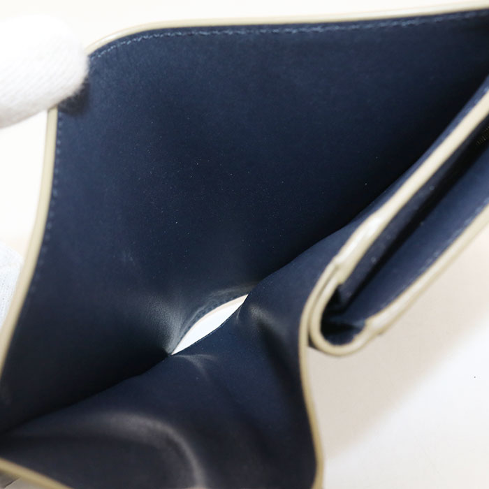 LOEWE ノット カーフ 二つ折り財布 コンパクトウォレット - カーキ