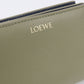 LOEWE ノット カーフ 二つ折り財布 コンパクトウォレット - カーキ