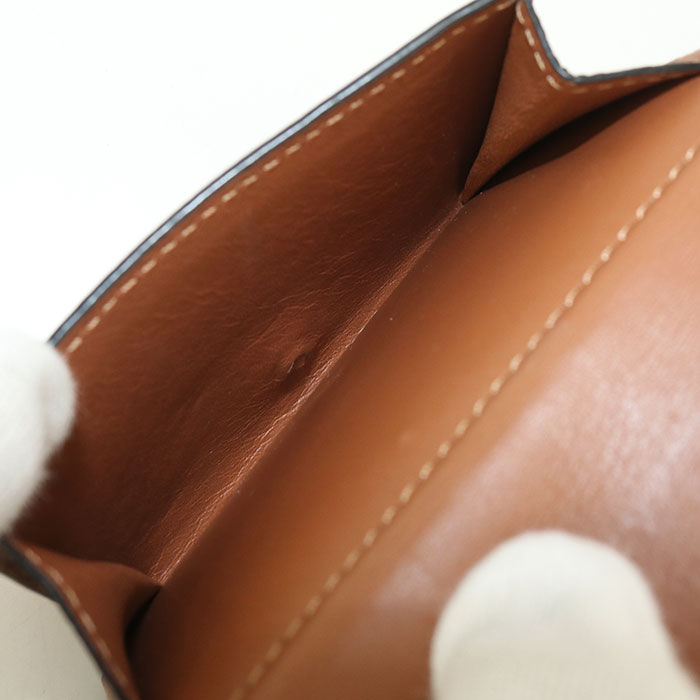 LOEWE Anagram Trifold Wallet in Brown Calfskin