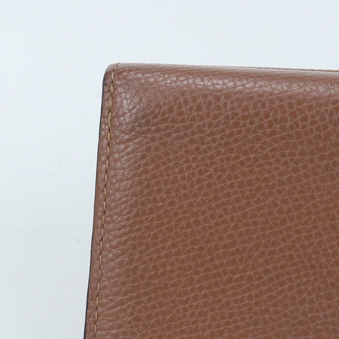 LOEWE Anagram Trifold Wallet in Brown Calfskin
