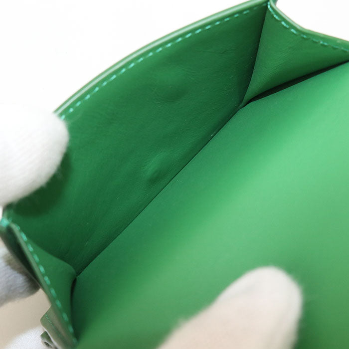 LOEWE Anagram Trifold Wallet in Calfskin - Green