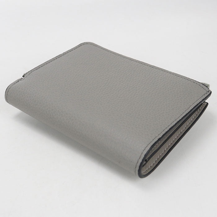 LOEWE Slim Zip Bifold Wallet in Calfskin - Grey