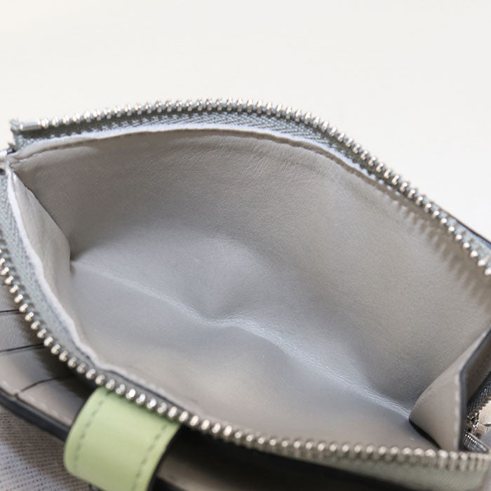 LOEWE Slim Zip Bifold Wallet in Calfskin - Grey