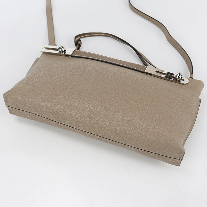 LOEWE ミッシー スモール カーフレザー ハンドバッグ ショルダーバッグ - ベージュ