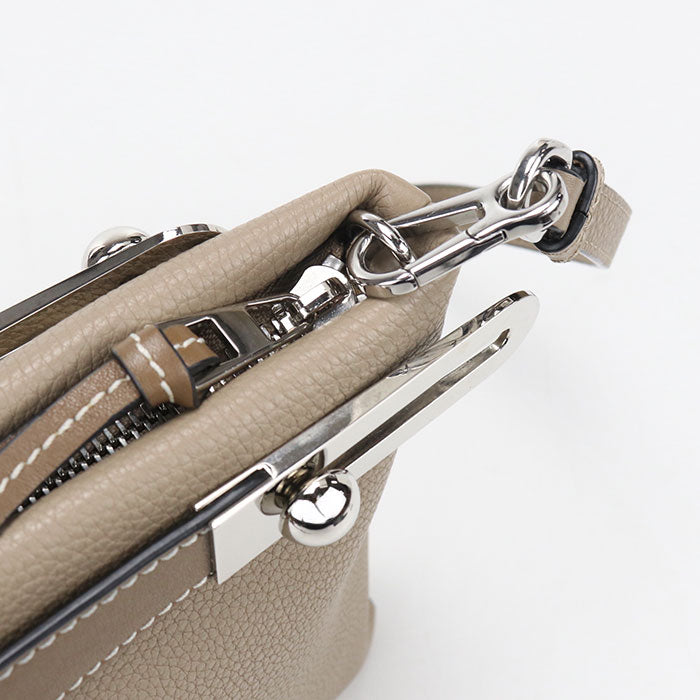 LOEWE ミッシー スモール カーフレザー ハンドバッグ ショルダーバッグ - ベージュ