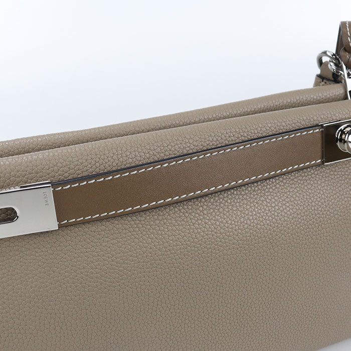 LOEWE ミッシー スモール カーフレザー ハンドバッグ ショルダーバッグ - ベージュ