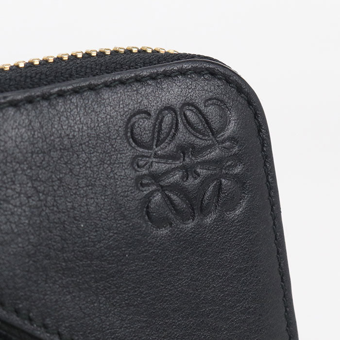 LOEWE Puzzle Calfskin Long Wallet - Black