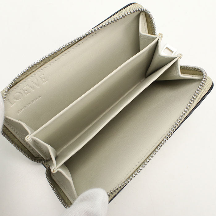 LOEWE リピートアナグラム カーフスキン コインケース - ベージュ