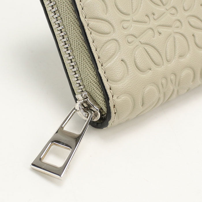 LOEWE リピートアナグラム カーフスキン コインケース - ベージュ