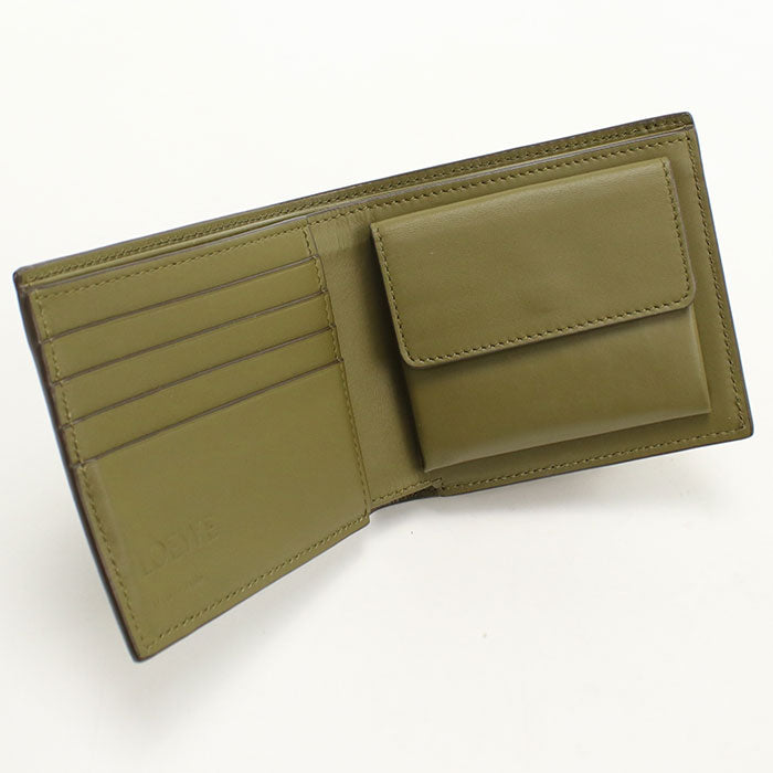 LOEWE【ロエベ】 C660501X03 バイフォールド コインウォレット 二つ折り財布 カーフ メンズ