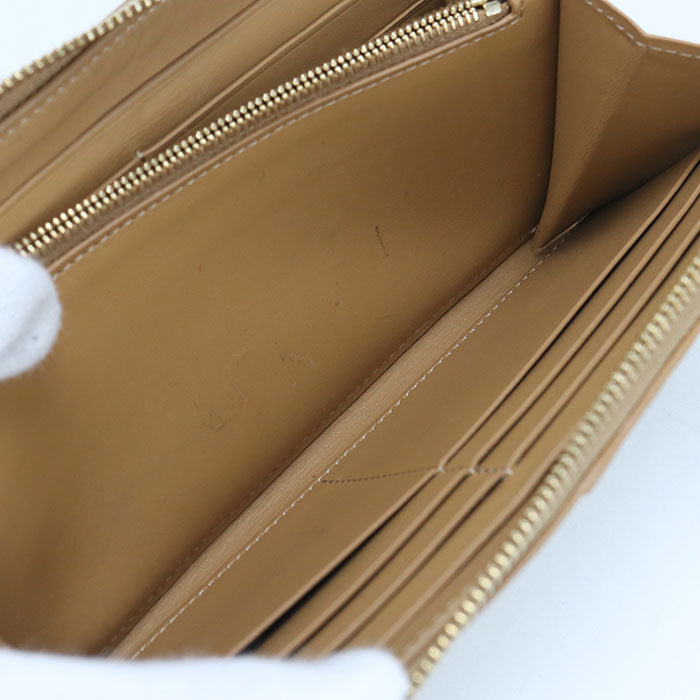 LOEWE パズル ジップアラウンドウォレット カーフスキン 長財布 ロングウォレット - ベージュ