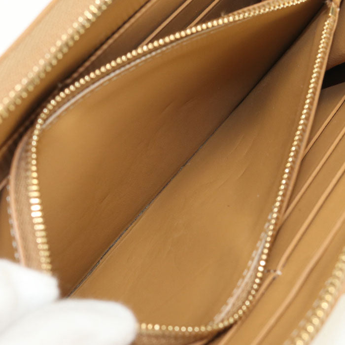 LOEWE パズル ジップアラウンドウォレット カーフスキン 長財布 ロングウォレット - ベージュ