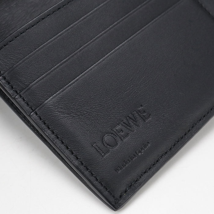 LOEWE パズル ロング ホリゾンタル カーフスキン 二つ折り長財布 ロングウォレット - ブラック
