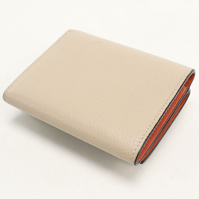 LOEWE【ロエベ】 トライフォールドウォレット アナグラム 三つ折り財布 カーフ レディース