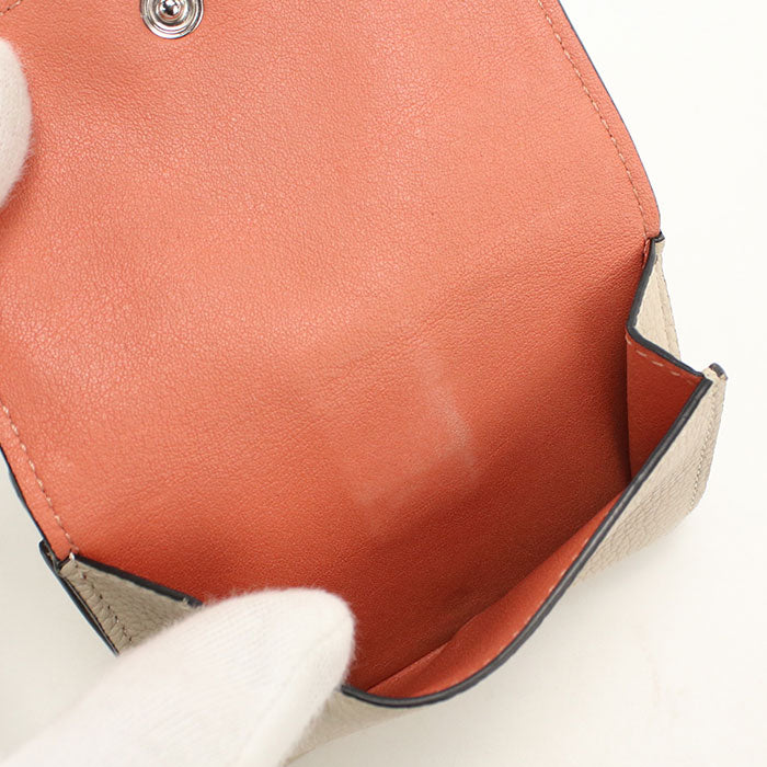 LOEWE【ロエベ】 トライフォールドウォレット アナグラム 三つ折り財布 カーフ レディース