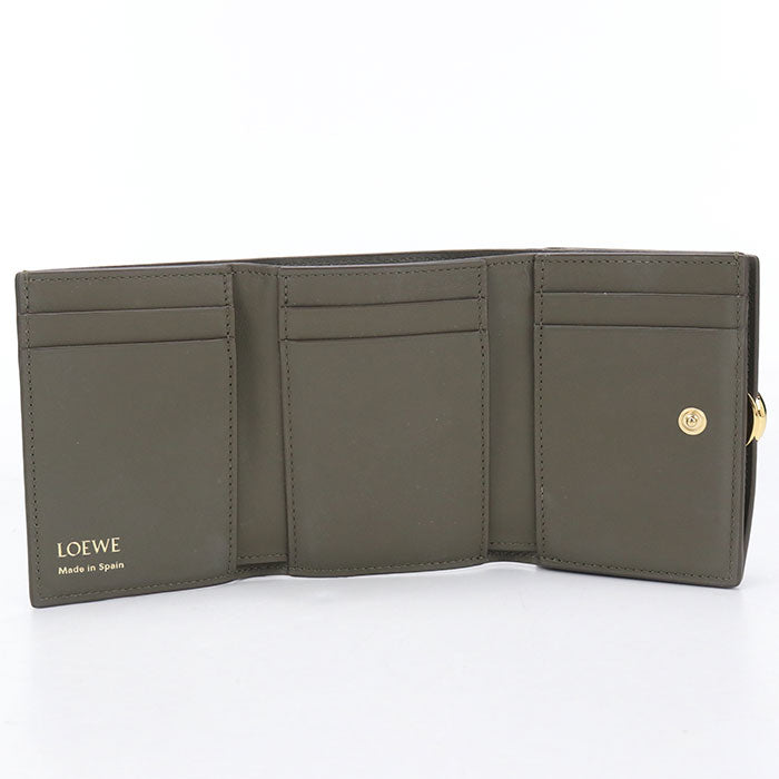 LOEWE【ロエベ】 CANBTR2X03 トライフォールド ウォレット 三つ折り財布 レザー レディース