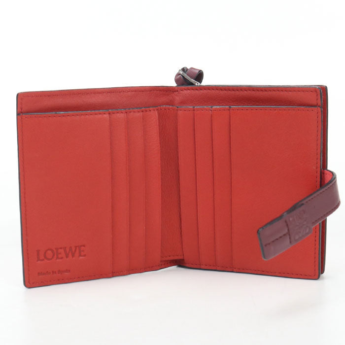 LOEWE【ロエベ】 C660Z41X01 コンパクト ジップウォレット 二つ折り財布 レザー レディース