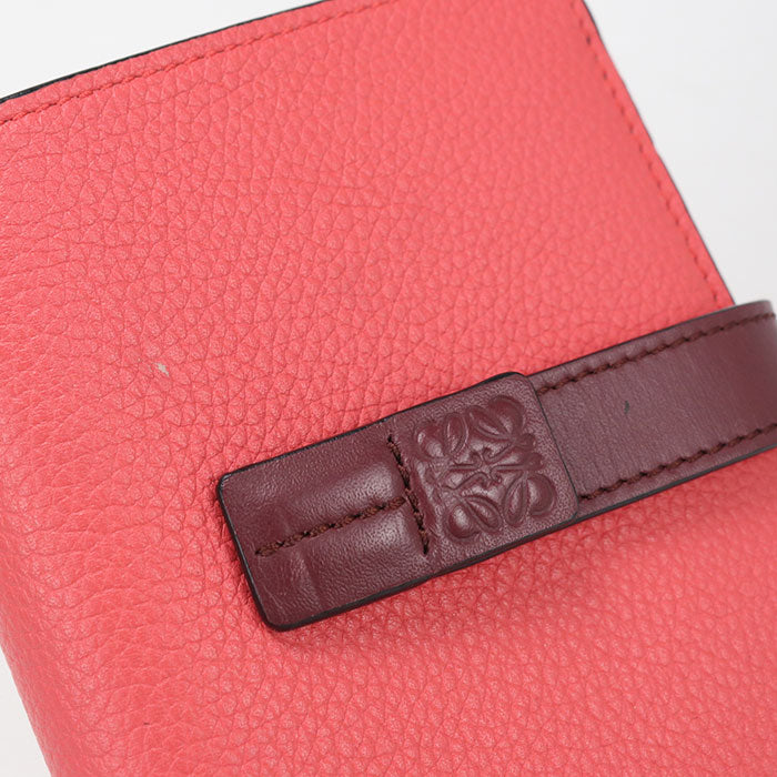 LOEWE【ロエベ】 C660Z41X01 コンパクト ジップウォレット 二つ折り財布 レザー レディース