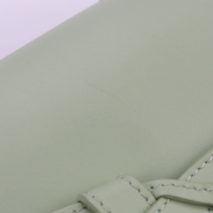 LOEWE Gate Dual Mini Soft Calfskin Shoulder Bag - Green