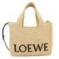 LOEWE Font Tote Small Raffia Handbag/Shoulder Bag - Beige