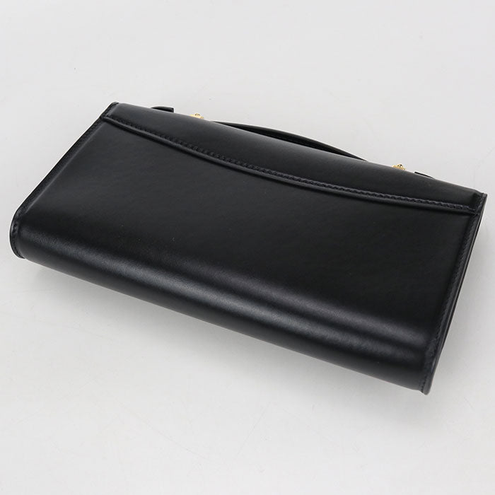 LOUIS VUITTON Capucines Calfskin Chain Wallet - Black