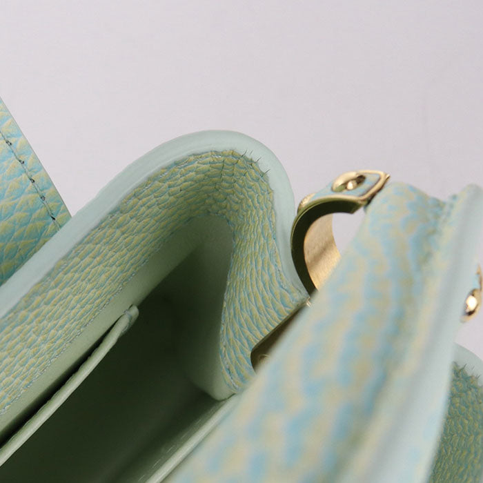 LOUIS VUITTON Capucines Mini Summer Stardust Taurillon Leather Handbag/Shoulder Bag - Green