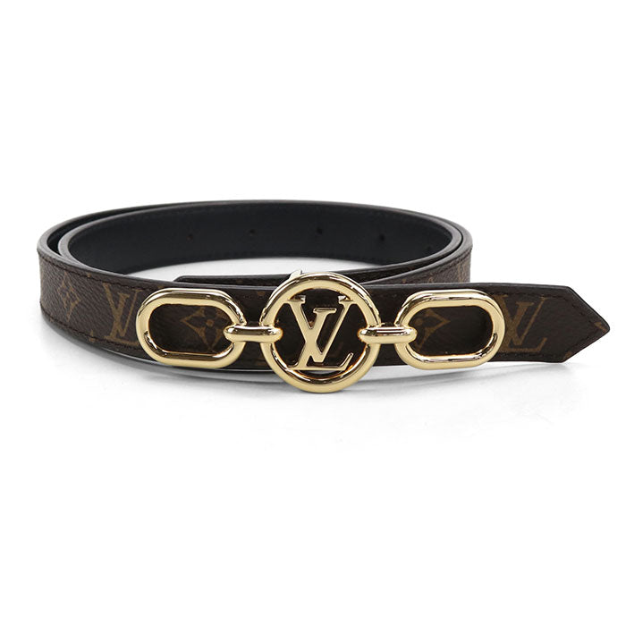 Louis Vuitton LV サークル プライム モノグラムキャンバス レザー リバーシブル ベルト - ブラウン