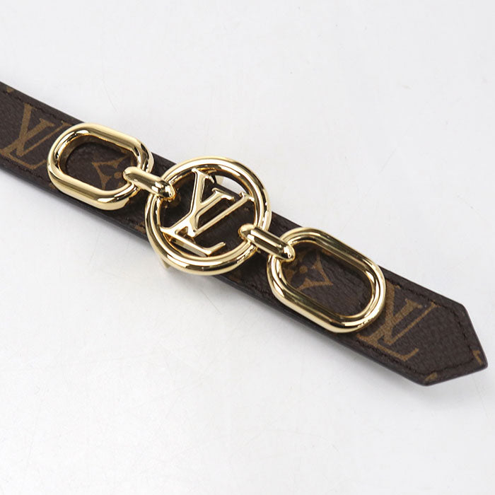 Louis Vuitton LV サークル プライム モノグラムキャンバス レザー リバーシブル ベルト - ブラウン