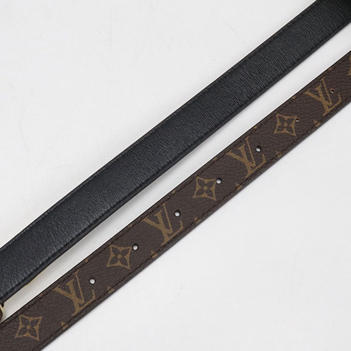 Louis Vuitton LV サークル プライム モノグラムキャンバス レザー リバーシブル ベルト - ブラウン