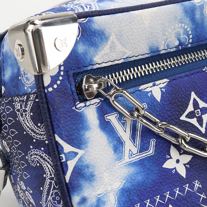 LOUIS VUITTON【ルイヴィトン】 M20557 ミニソフトトランク モノグラムバンダナ 斜め掛け ショルダーバッグ レザー メンズ