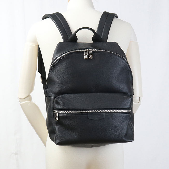 Louis Vuitton Discovery Taiga Leather Backpack - Black