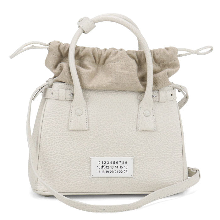 Maison Margiela 5AC Calfskin Handbag/Shoulder Bag - White