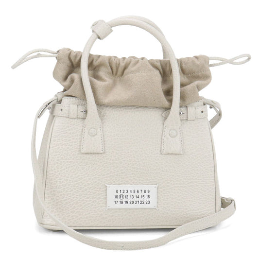 Maison Margiela 5AC Calfskin Handbag/Shoulder Bag - White