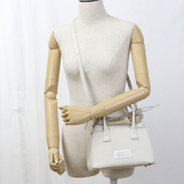 Maison Margiela 5AC Calfskin Handbag/Shoulder Bag - White