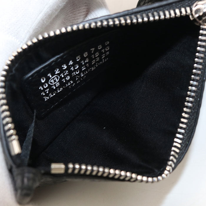 Maison Margiela 4-Stitch Calfskin Coin Case - Black