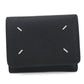 Maison Margiela Calf Leather Tri-fold Compact Wallet - Black
